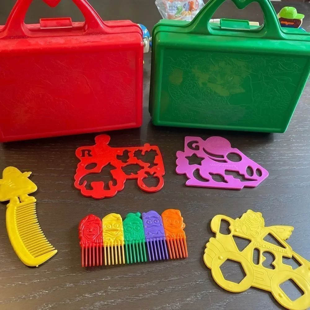 McDonald’s Bulletin Board Boxes Red and Green McDonald’s Combs Activity pieces